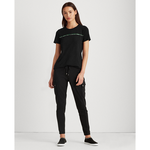 Polo Black Logo Cotton-Modal Tee Lauren 3