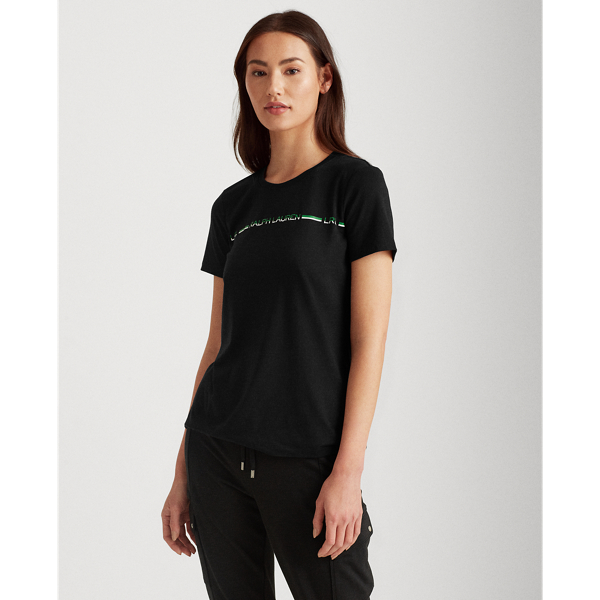 Polo Black Logo Cotton-Modal Tee Lauren 1