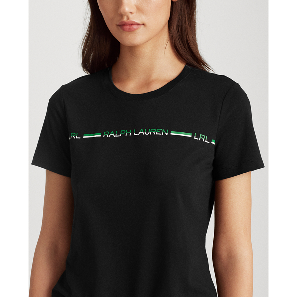 Polo Black Logo Cotton-Modal Tee Lauren 5