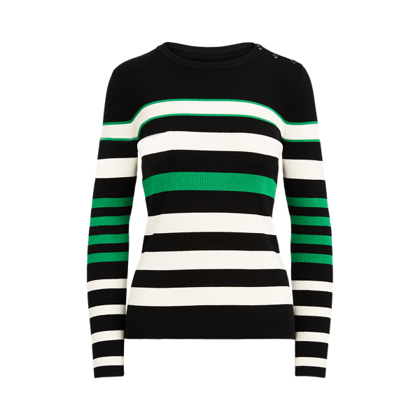 Ribbed Cotton-Blend Jumper Lauren 1