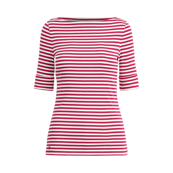 Striped Cotton-Blend Top Lauren 1