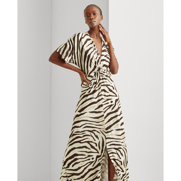 Print Linen Dress