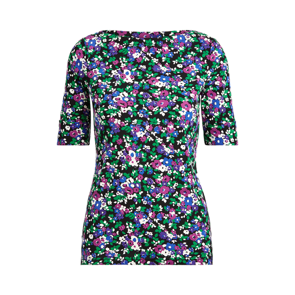Top de flores en mezcla de algod&oacute;n Lauren en 1