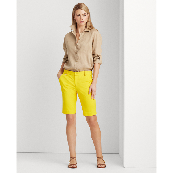 Dandelion Fields Bi-Stretch Twill Short Lauren 5