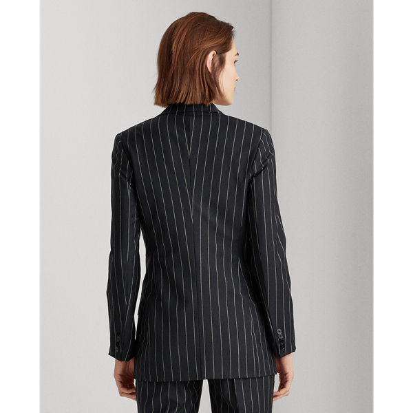 Black/White Wool Crepe Blazer Lauren 5