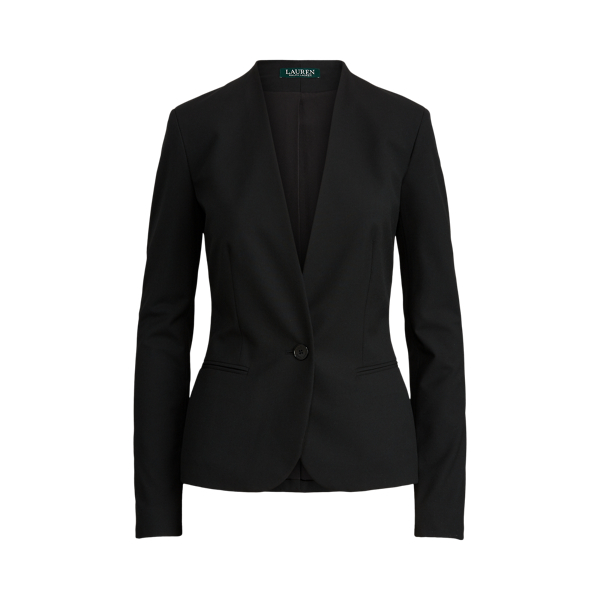 Stretch One-Button Blazer Lauren em 1
