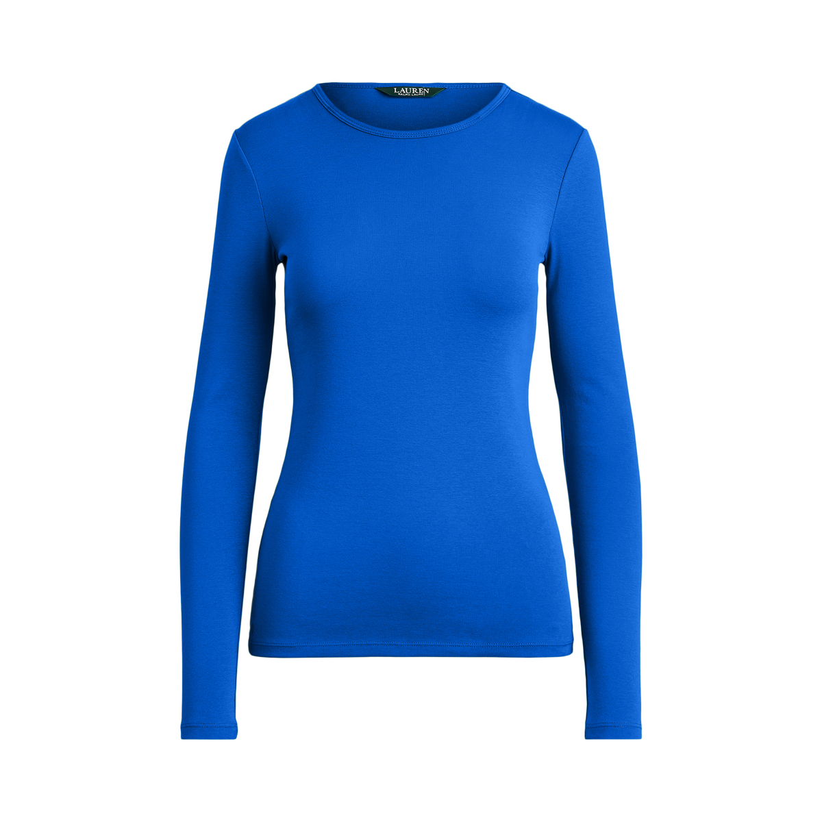 (取寄) ローレン ラルフローレン レディース コットンブレンド ロングスリーブ トップ LAUREN Ralph Lauren women Cotton-Blend Long-Sleeve Top Circuit Brown Cotton-Blend Long-Sleeve Top