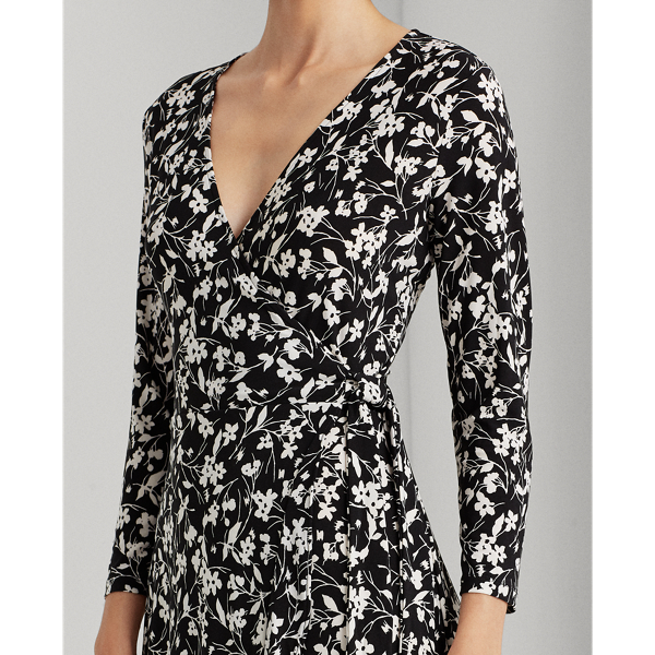 Polo Black/Silk White High-Low Jersey Dress Lauren 5