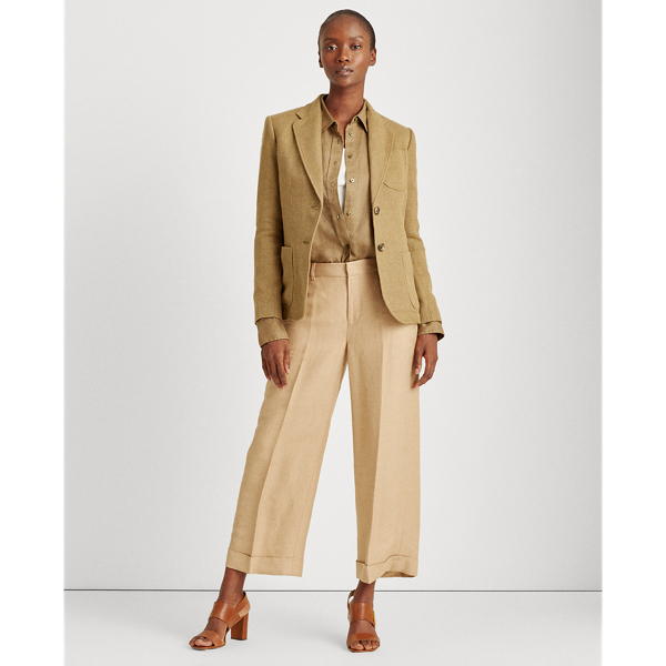 Olive Twill Blazer Lauren 4