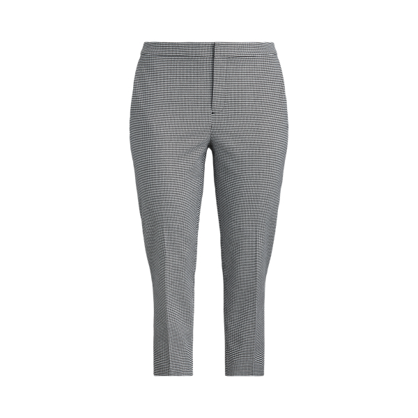 Houndstooth Cotton-Blend Pant Lauren Woman em 1