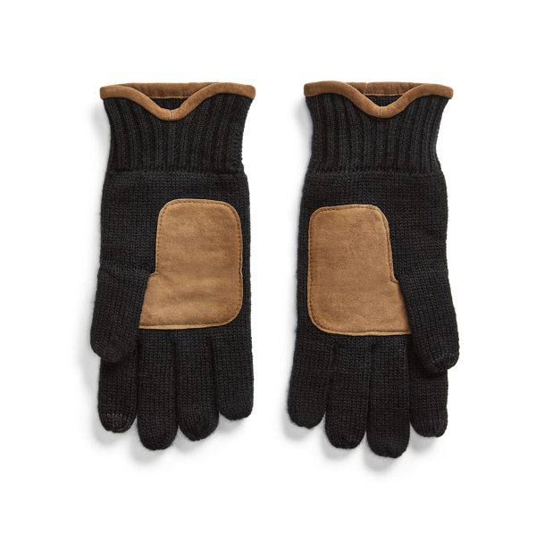 Polo Black Merino Wool Gloves Polo Ralph Lauren 2