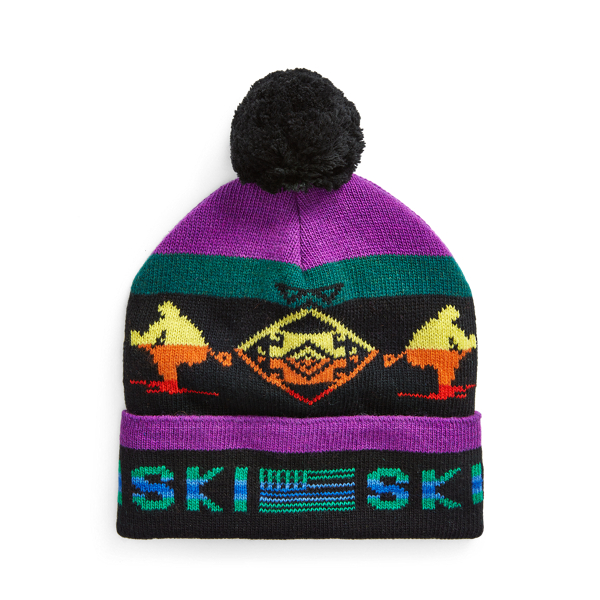 Pom-Pom Polo Ski Beanie