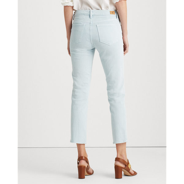 Soft Blue Wash Premier Straight Ankle Jean Lauren 5