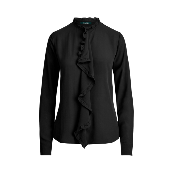 Top de georgette con volantes Lauren en 1