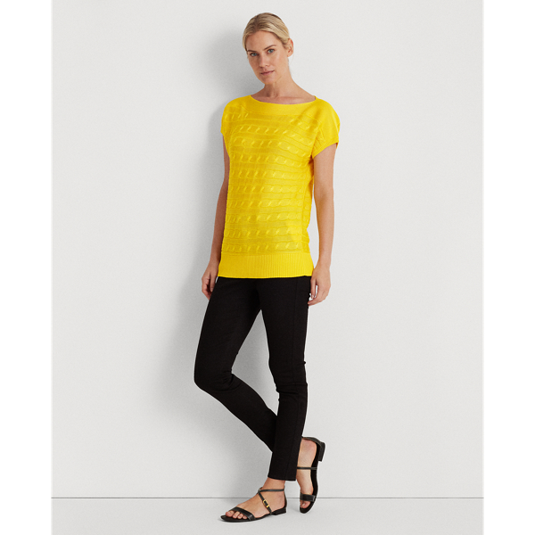 Dandelion Fields Cable-Knit Boatneck Jumper Lauren 3
