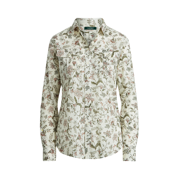 Floral Cotton Shirt Lauren 1