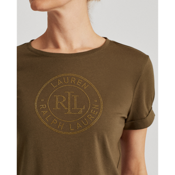 Dark Sage Logo Cotton Tee Lauren 5