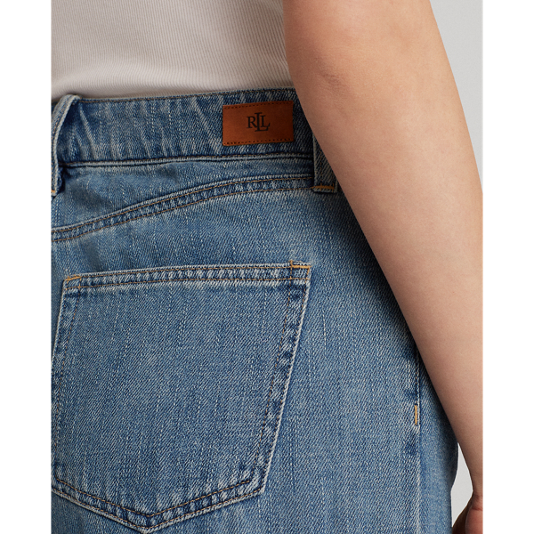 Light Authentic Wash Wide-Leg Jeans Lauren 6