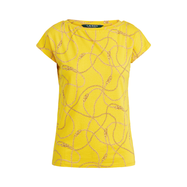 Print Cotton-Blend Tee Lauren 1