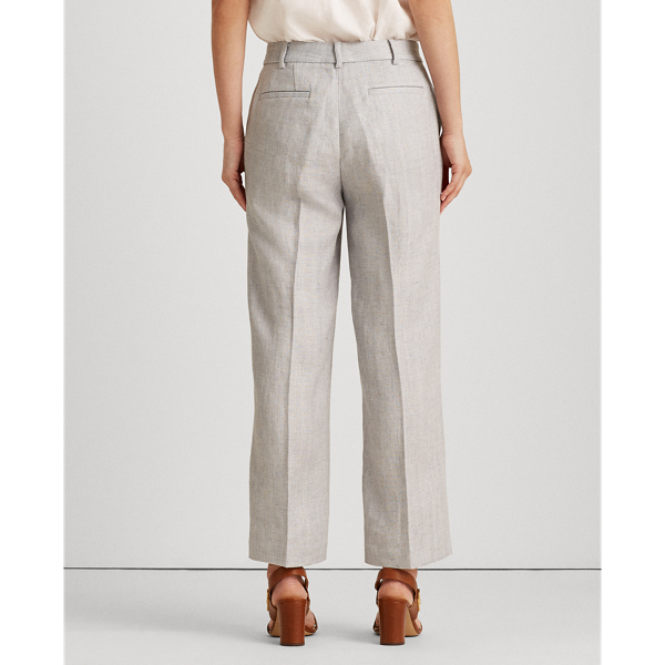 Light Blue Herringbone Wide-Leg Trouser Lauren 4