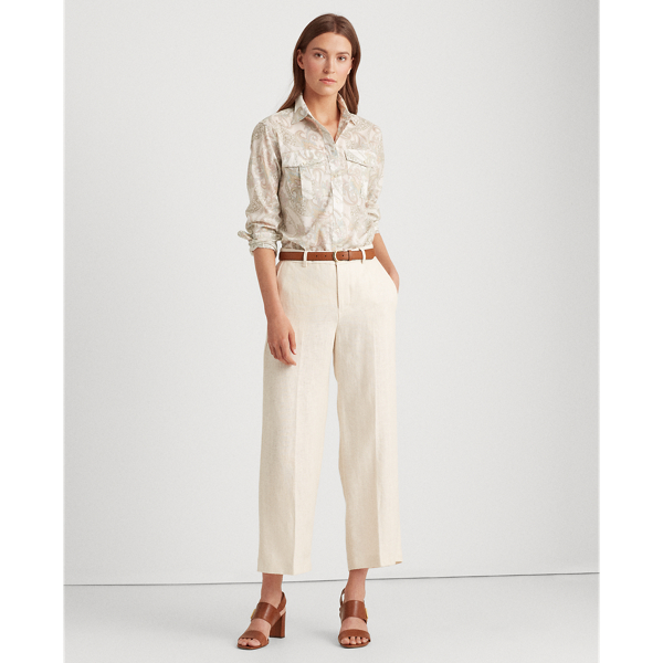 Mascarpone Cream Multi Floral Cotton Shirt Lauren 3