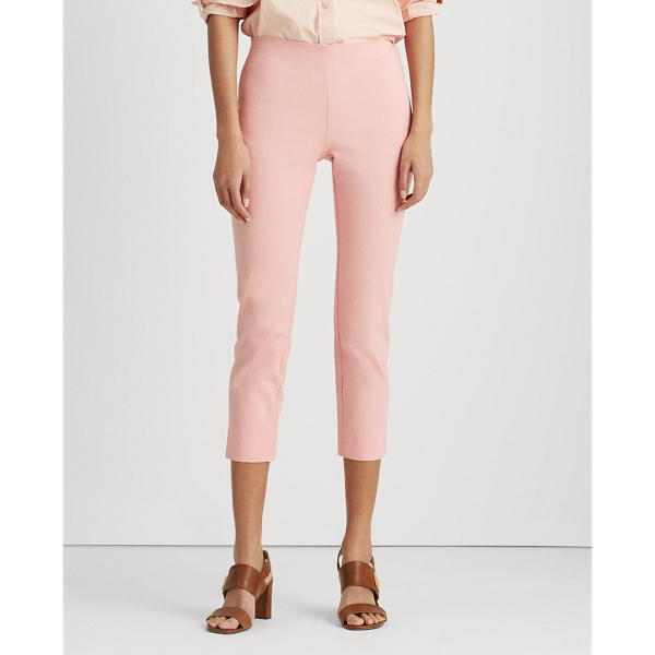 Pantaloni in twill corti skinny Lauren in Quarzo rosa 3