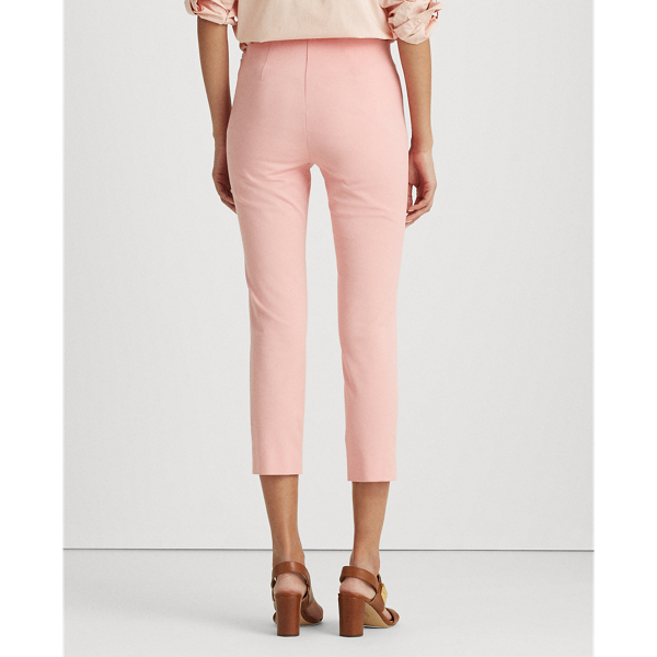Pantaloni in twill corti skinny Lauren in Quarzo rosa 4