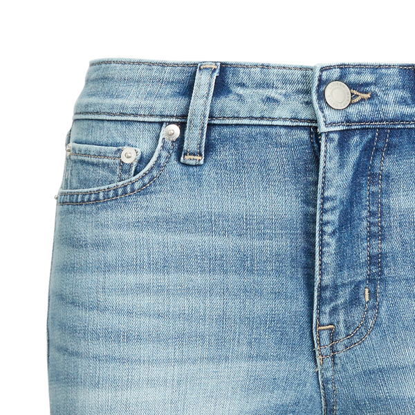 Light Indigo Wash Stretch Cotton-Blend Short Lauren 6