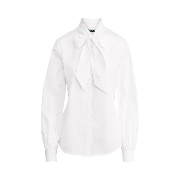 Cotton Tie-Neck Top Lauren 1