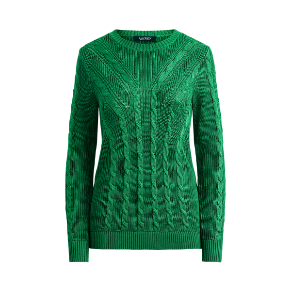 Cable-Knit Crewneck Jumper