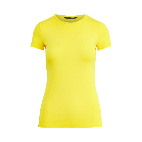 Monogram Cotton-Blend Tee Lauren 1