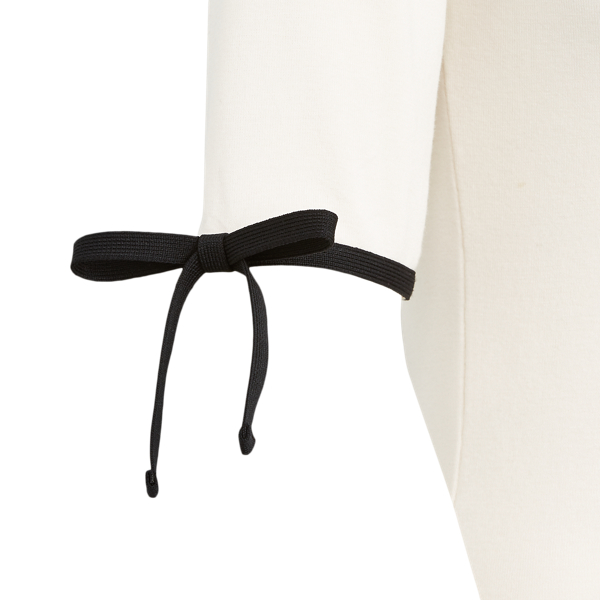 Mascarpone Cream Cotton-Blend Boatneck Top Lauren 6