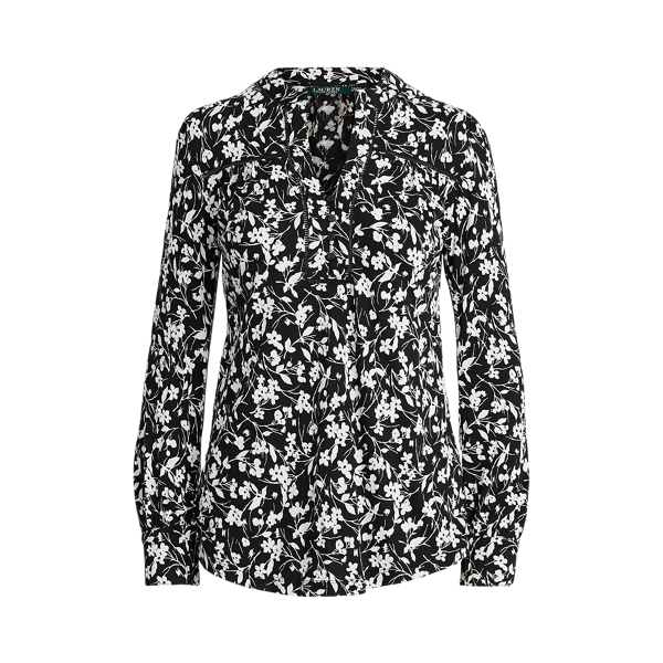 Floral Cotton-Jersey Top