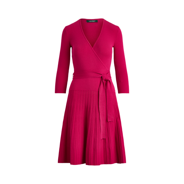 Robe en coton &agrave; col en V crois&eacute; Lauren en 1