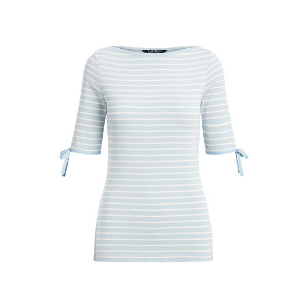 Striped Cotton-Blend Top Lauren 1