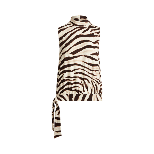 Print Jersey Sleeveless Top Lauren 1