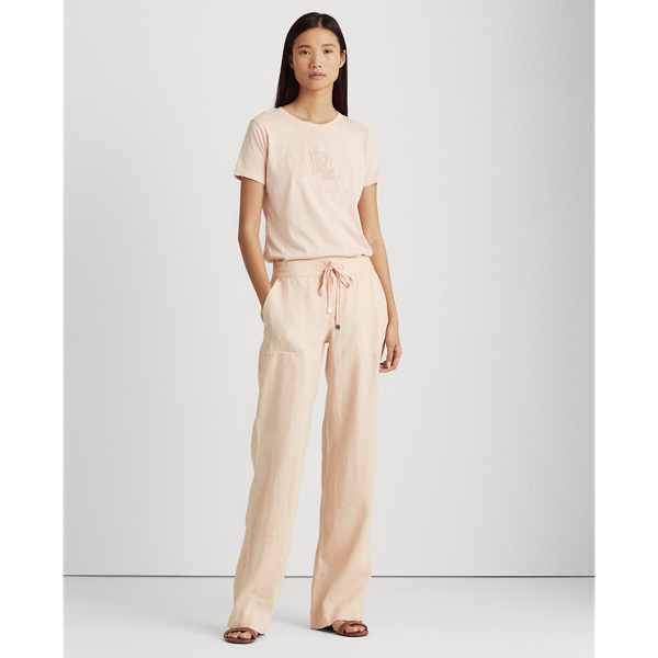 Pink Hydrangea Beaded Jersey Tee Lauren 3