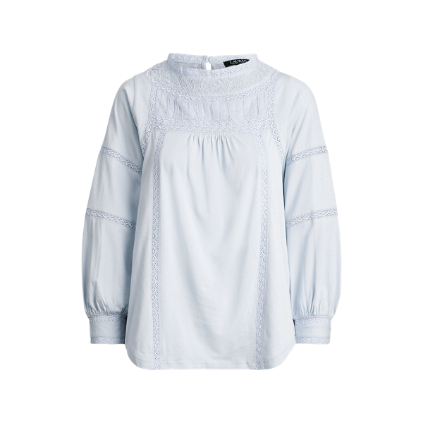 Jersey-Oberteil mit Spitze Lauren in 1