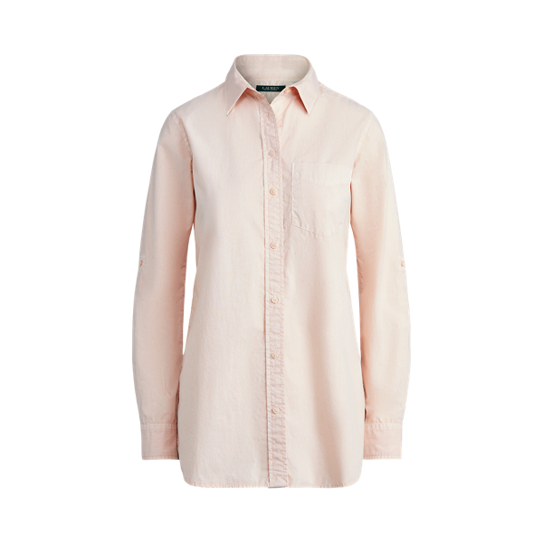 Poplin Shirt Lauren in Pink Hydrangea 2