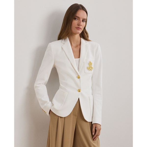 Ralph lauren white blazer on sale