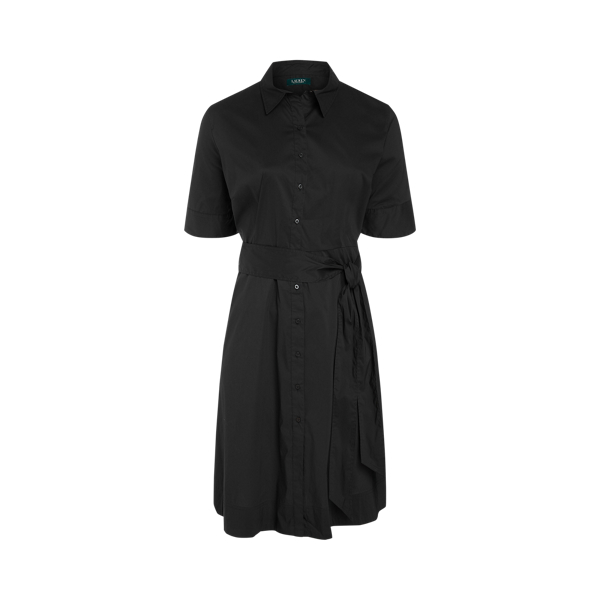 Hemdkleid aus Baumwollmischung mit Gürtel