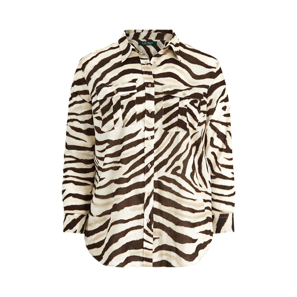 Print Cotton Shirt Lauren Woman 1