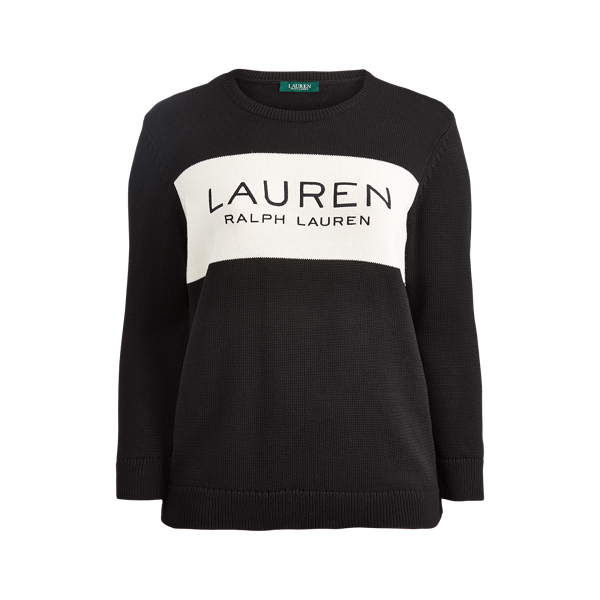 Logo Cotton Jumper Lauren Woman 1