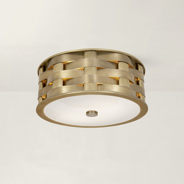 Ella Woven Small Flush Mount Ralph Lauren Home 1