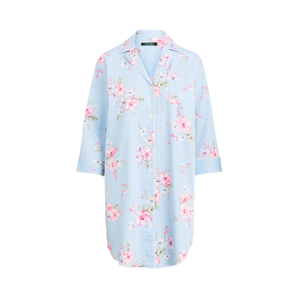 Cotton-Blend Sleep Shirt Lauren 1