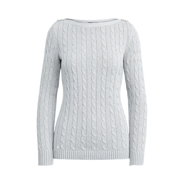 Pull en coton torsad&eacute; Lauren en 1