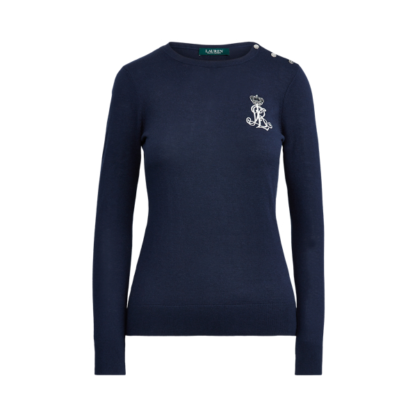 Embroidered Crewneck Sweater