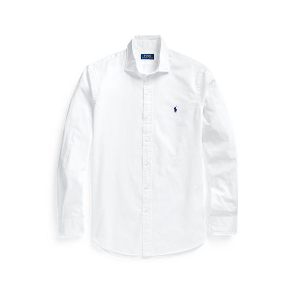 White Classic Fit Twill Shirt Polo Ralph Lauren 2