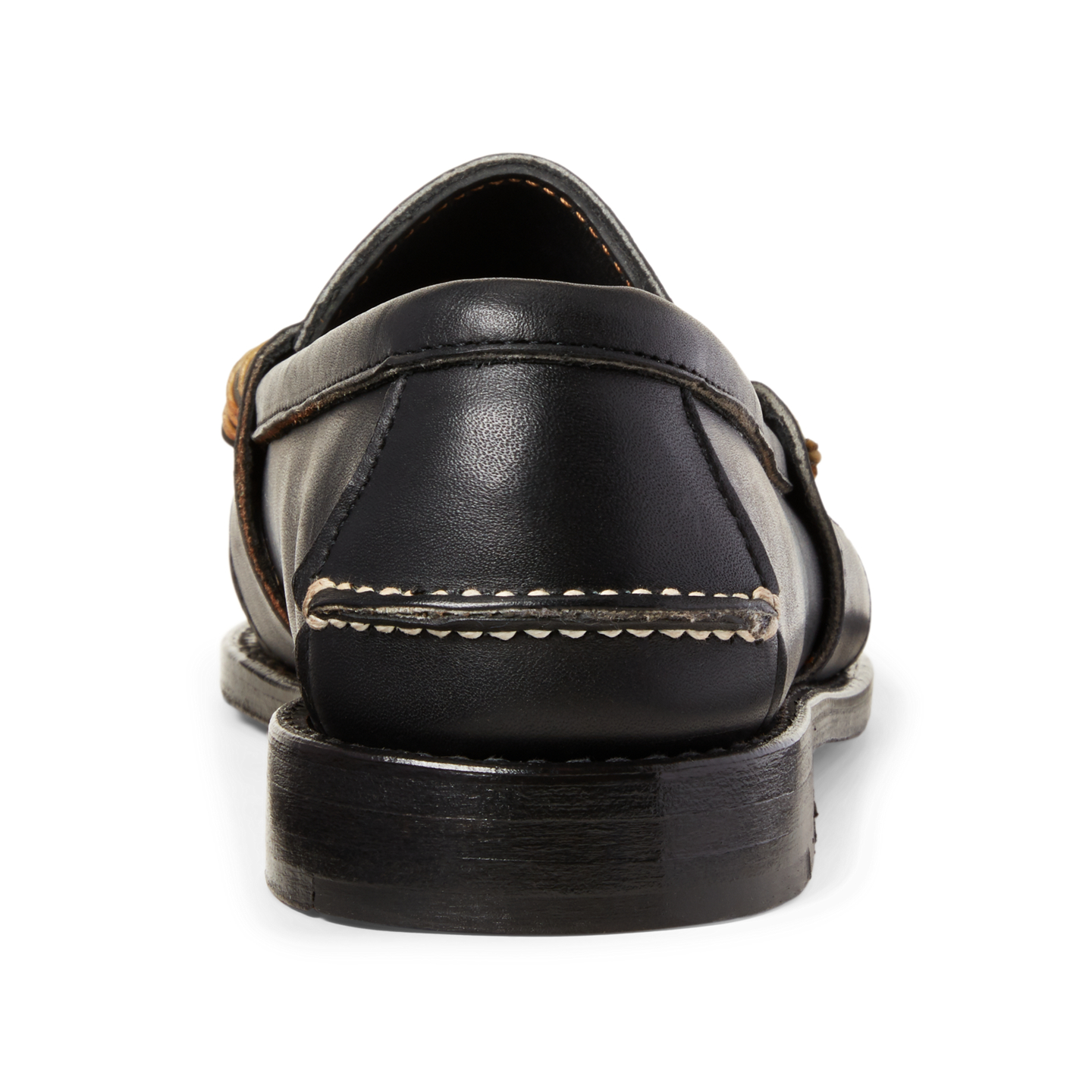 Мужские туфли Ralph Lauren Edric Leather Penny Loafer, цвет: Чёрный — фото 2