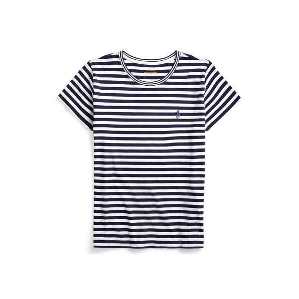 Striped Cotton Crewneck Tee
